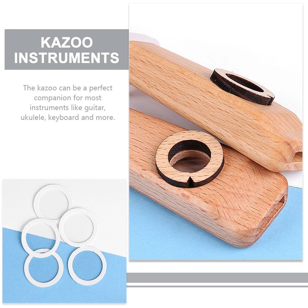 

Portable Wooden Kazoo Instrument All Ages Resonant Musical Flute Guitar Ukulele Partner Professional Starter Toy Gift