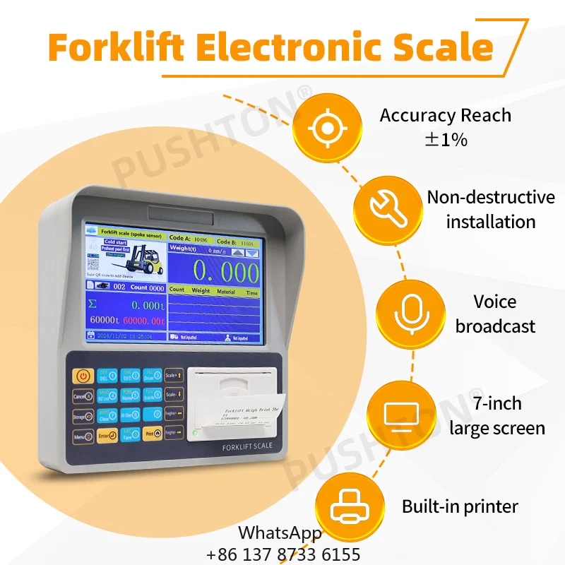 Electric Pallet Jack Scale Dynamic Weighing High Precision Forklift Weight Scale