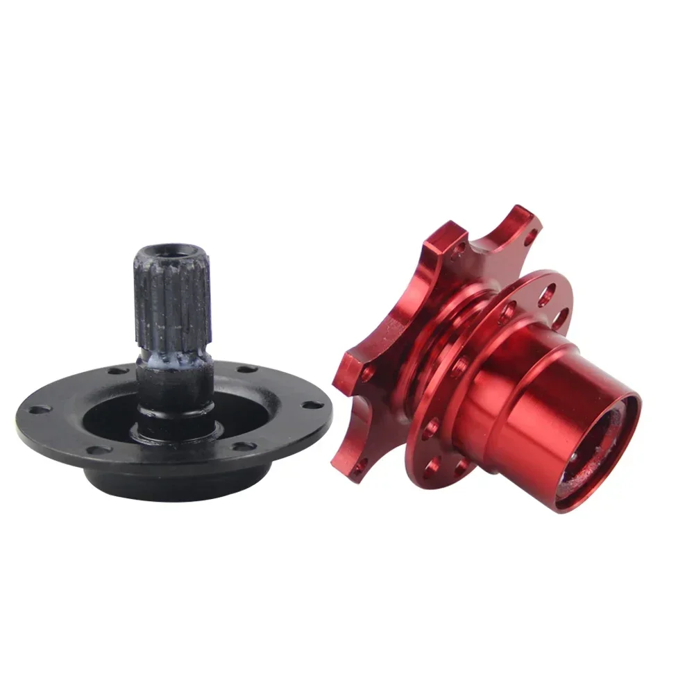 Universal Car Racing Steering Wheel Snap Off Quick Release Hub Adapter Boss kit For 6 hole Steering Wheel Hub Aluminum