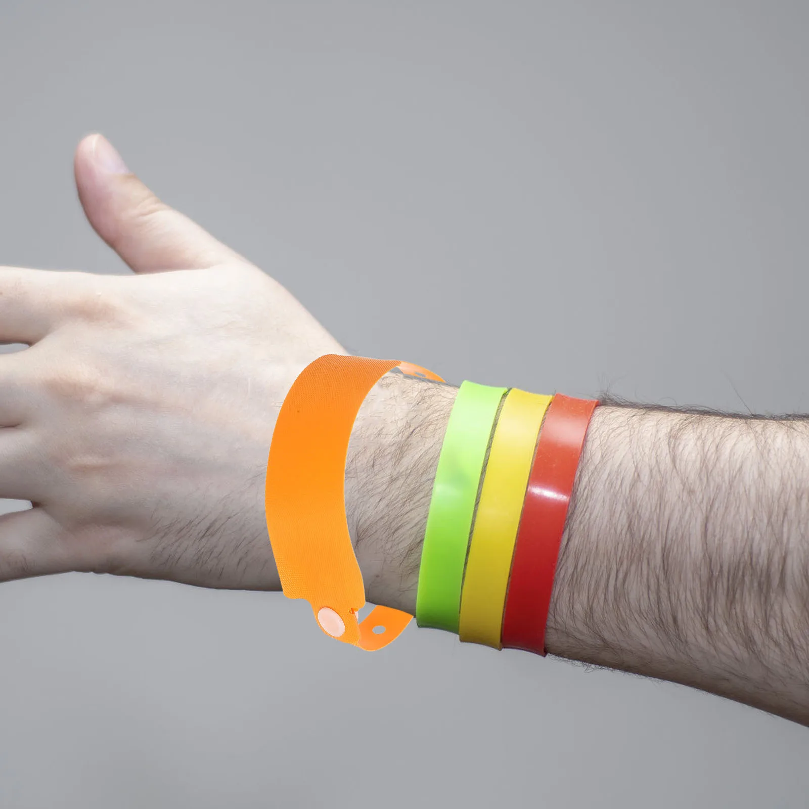 PVC Waterproof Wristbands Handwriting Id Comfortable Adjustable Soft Bands for Hospitals Bars Outdoor Events Skincare Wristbands