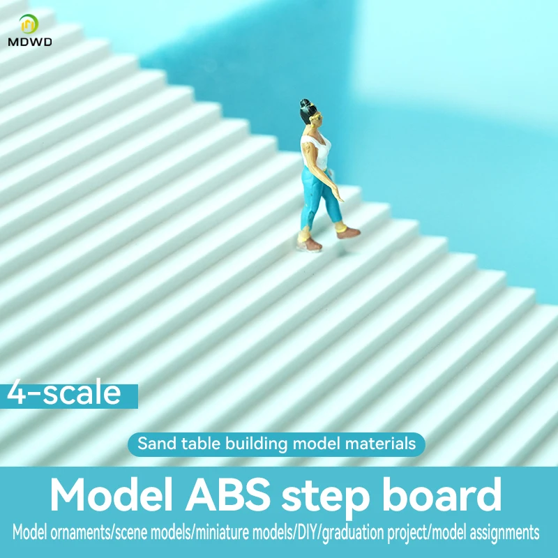 

ABS Plastic Stairs Model Building Blocks Set DIY Sand Table Model Making Material Micro Scene Mini House Construction Kit