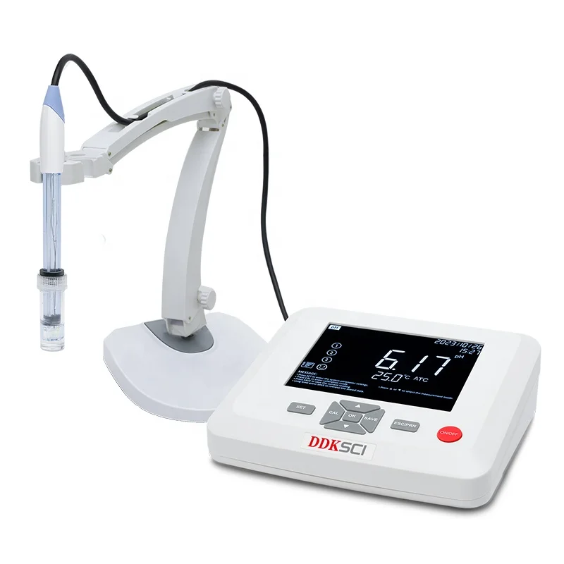 

DDKSCI Desktop PH Meter Laboratory Monitor Water Quality Tester Acidity Meter for Water Testing