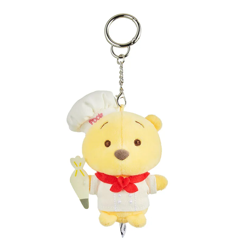 Disney Miniso Stitch Bakery Series pluche sleutelhanger - schattige Stitch Plushie Bag Charm, rugzak accessoire decor cadeau voor kinderen en fans