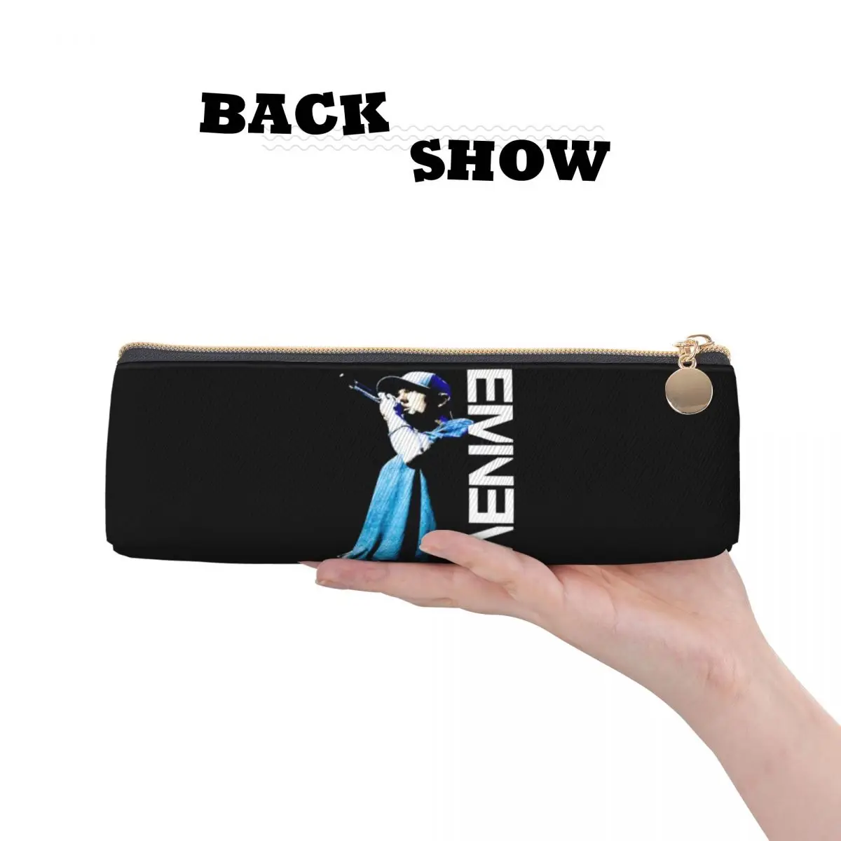 E-Eminems Rock Pencil Case Music Singer Cool Zipper Pen Box Kids Vintage Large Capacity School Pencil Cases forniture