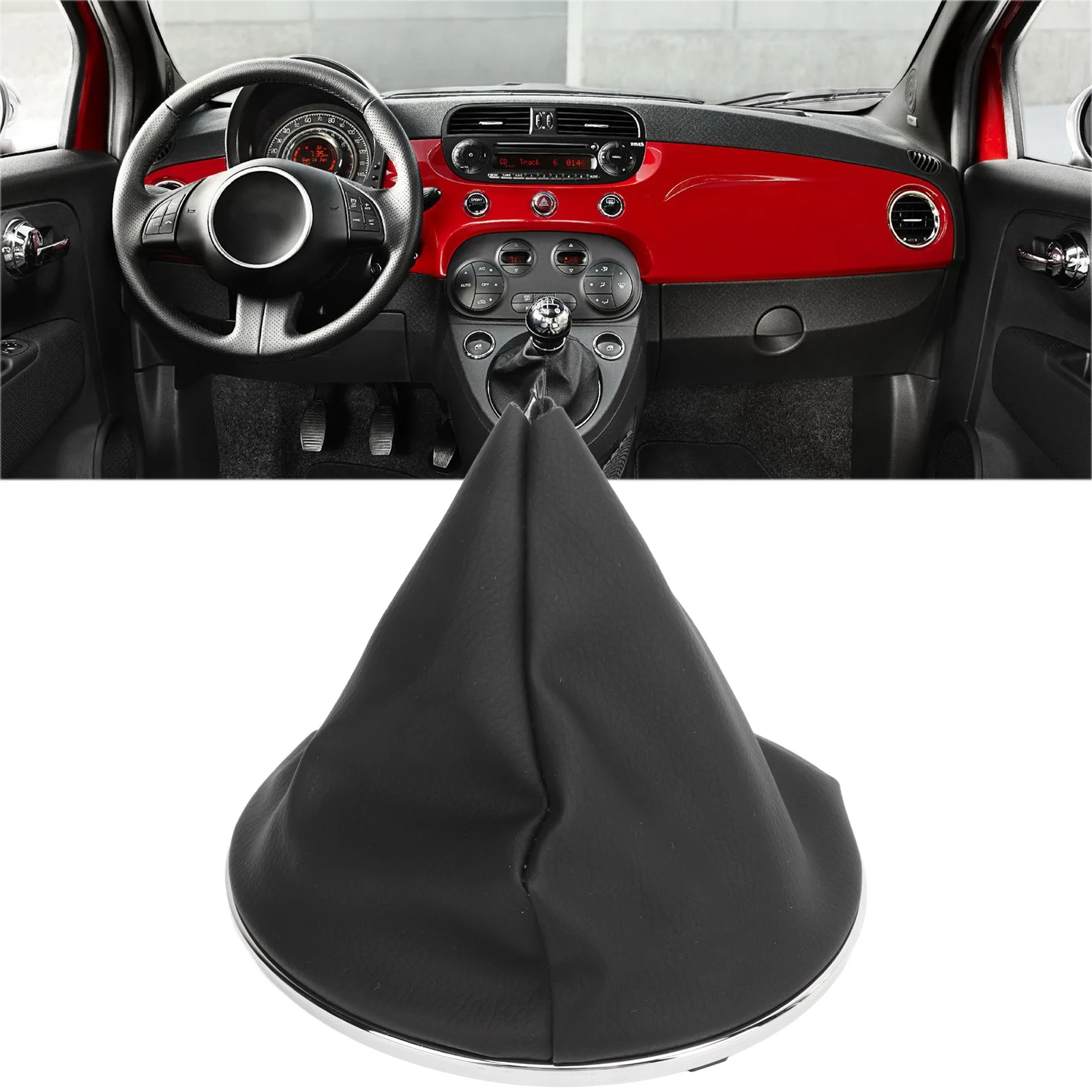 

Автомобильная ручка переключения передач, ручка переключения передач, багажник 50293173, удобный сенсорный мягкий пылезащитный чехол, замена для FIAT 500C 2007-2015)