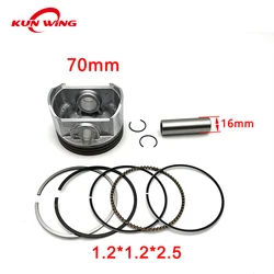 70mm Big Bore Piston Ring Kit for CG250 to CG300 300cc 16mm Pin
