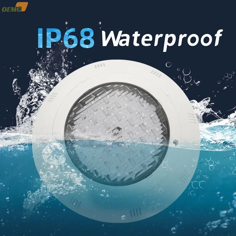 12V-ABS wall mounted IP68 waterproof seven-color remote control underwater light lighting landscape LED pool light 18W25W35W45W