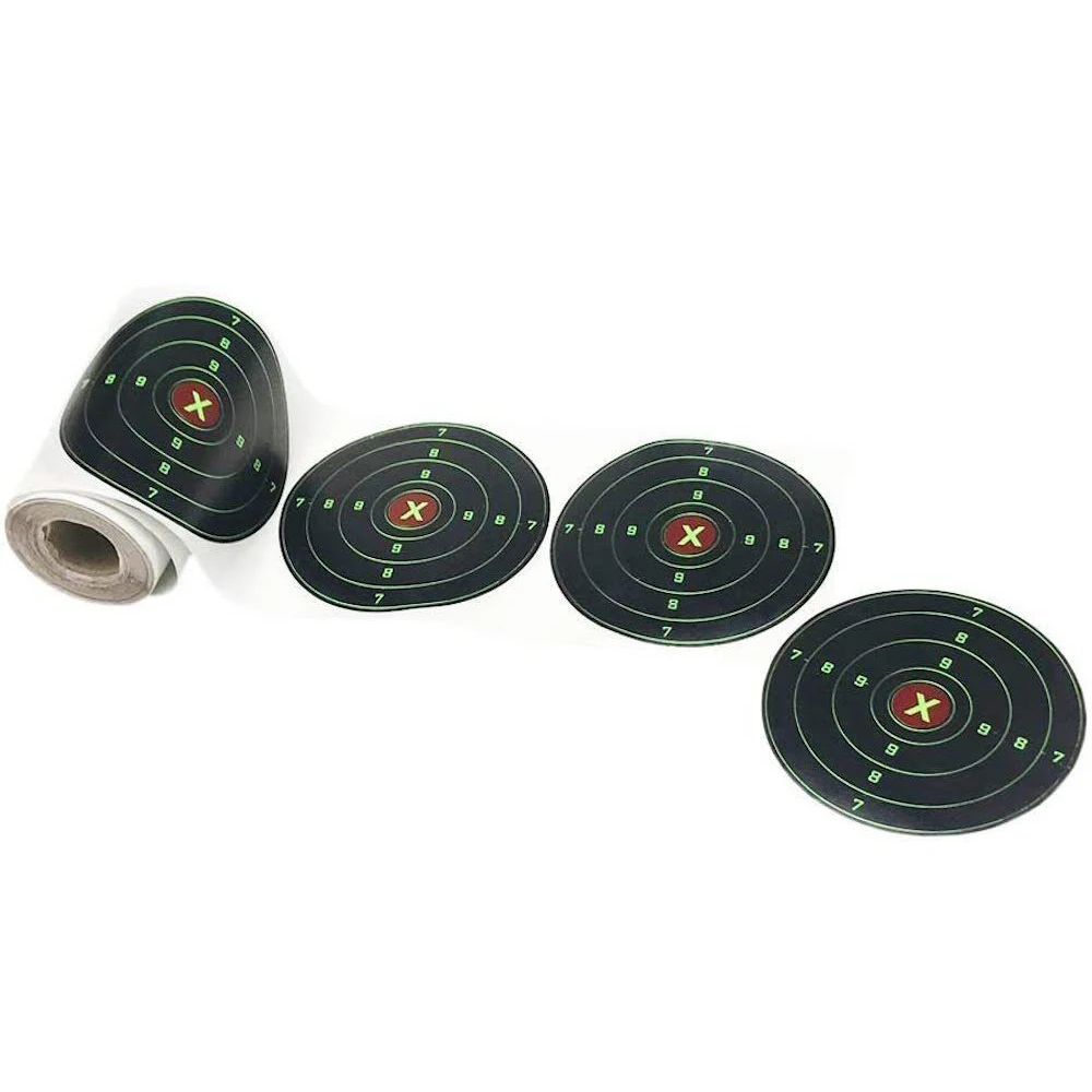 REAL Color-impact 4 inch Sticker Targets(Back-adhesive) 20 or 100 Counts Pack Gun Shooting Sports Outdoor Indoor Games