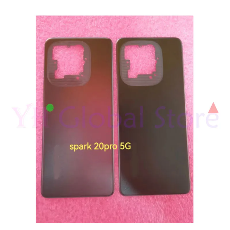 

AAAA Quality For Tecno Spark 20 Pro 5G KJ8 Back Battery Cover Housing Case Repair Parts