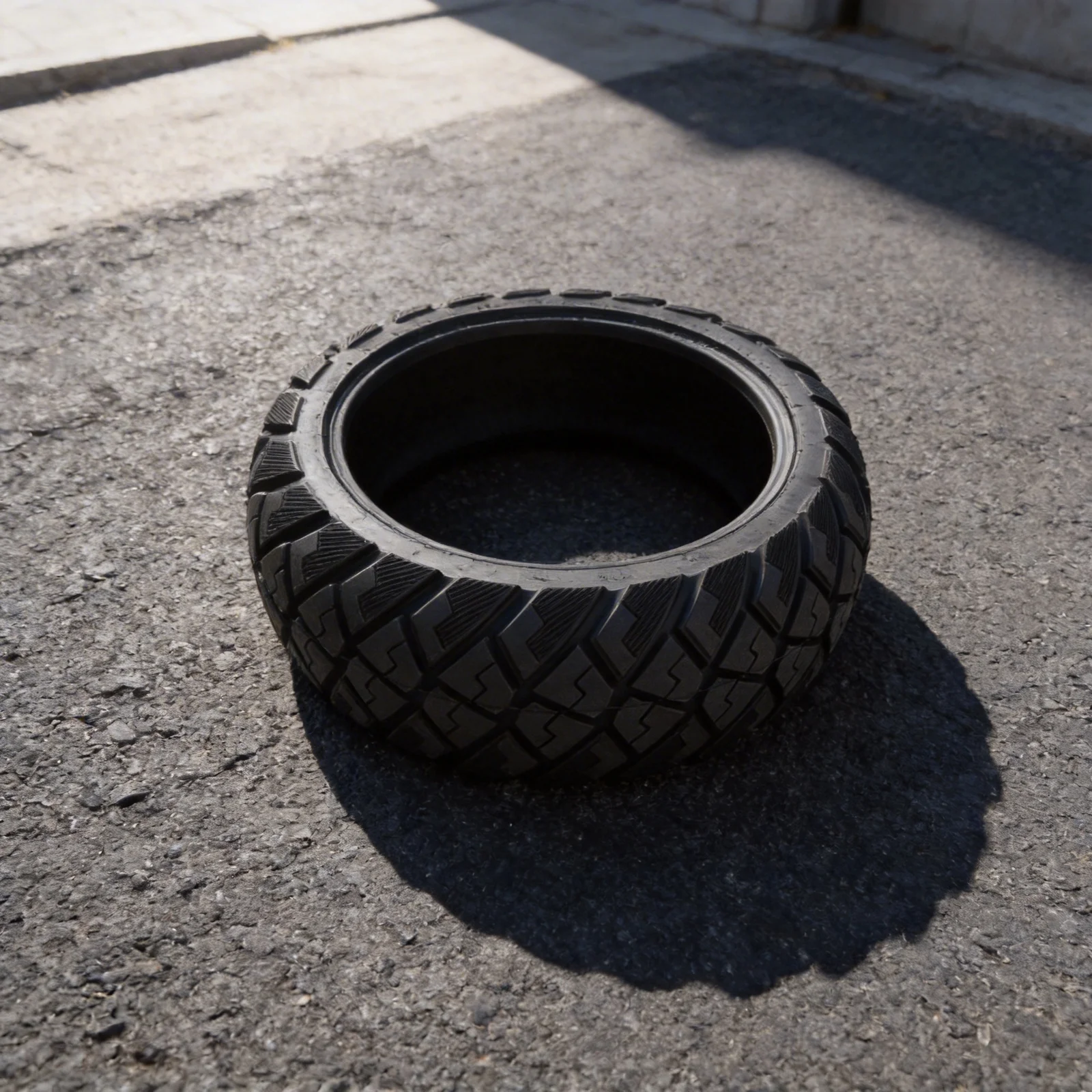 

Anti Puncture Solid Tire Grip Tires Anti-Puncture Tires 238*238*52.5mm Diamond Tread Solid Tires Vibration Absorption