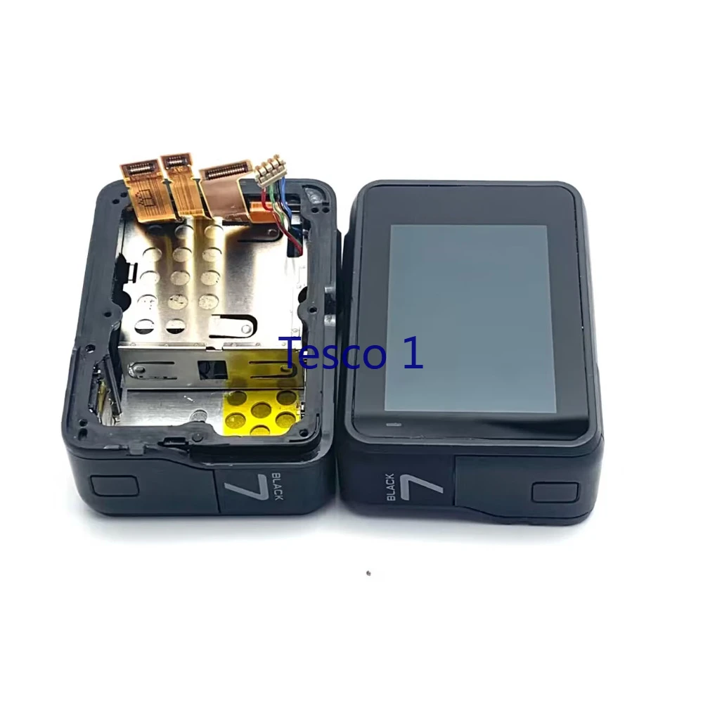 

1pcs Original for GoPro Hero 7 Black Camera Rear Touch LCD Screen with Back Case Frame Shutter Flex cable GPS module battery box