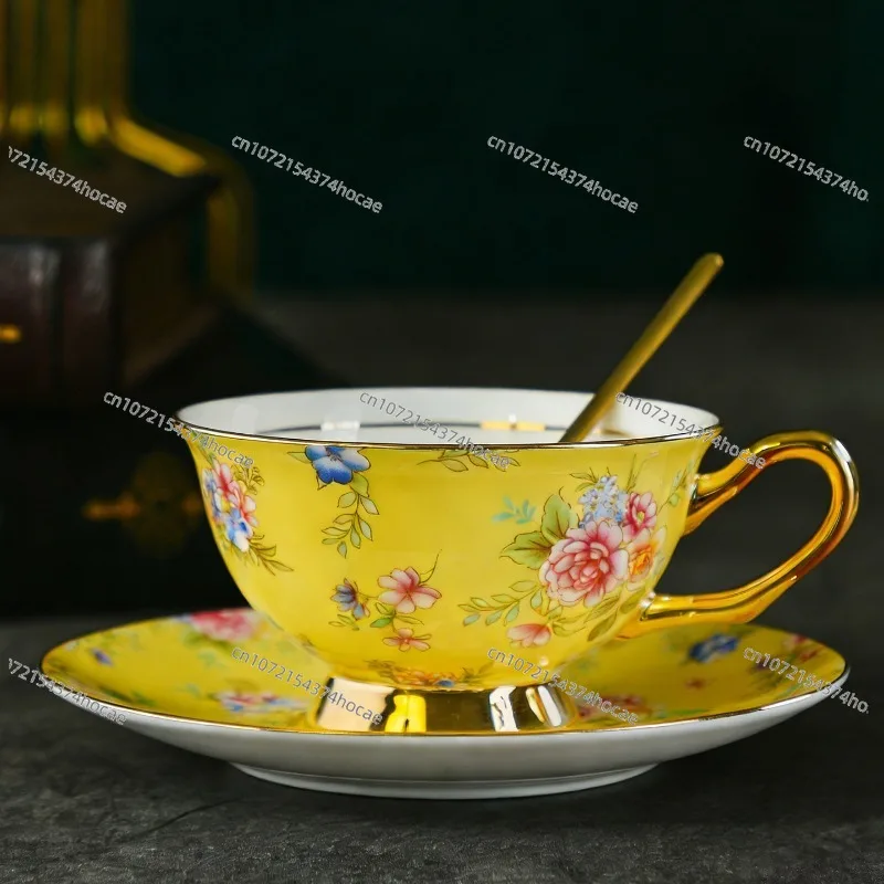 Bone china coffee cup tea cup set high-end exquisite afternoon tea tea set high-end light luxury ceramics - view 5
