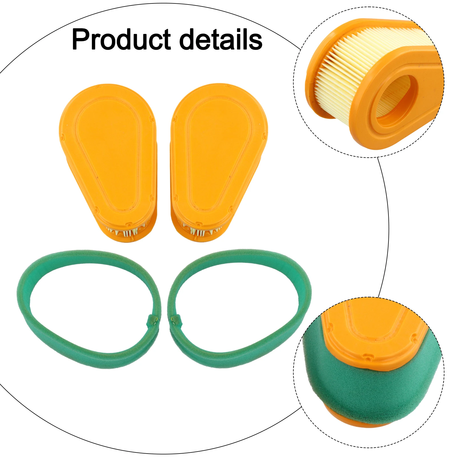 792038 Air Filter Element 2pcs Compatible with BS Engines for Enhanced Engine Performance and Extended Engine Life