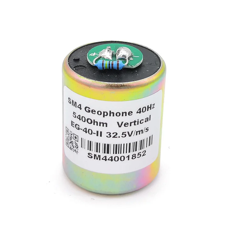 

SM-4 Geophone 40 Hz Sensor Vertical P-wave Vibration Monitoring Geological Survey 40Hz Geofono