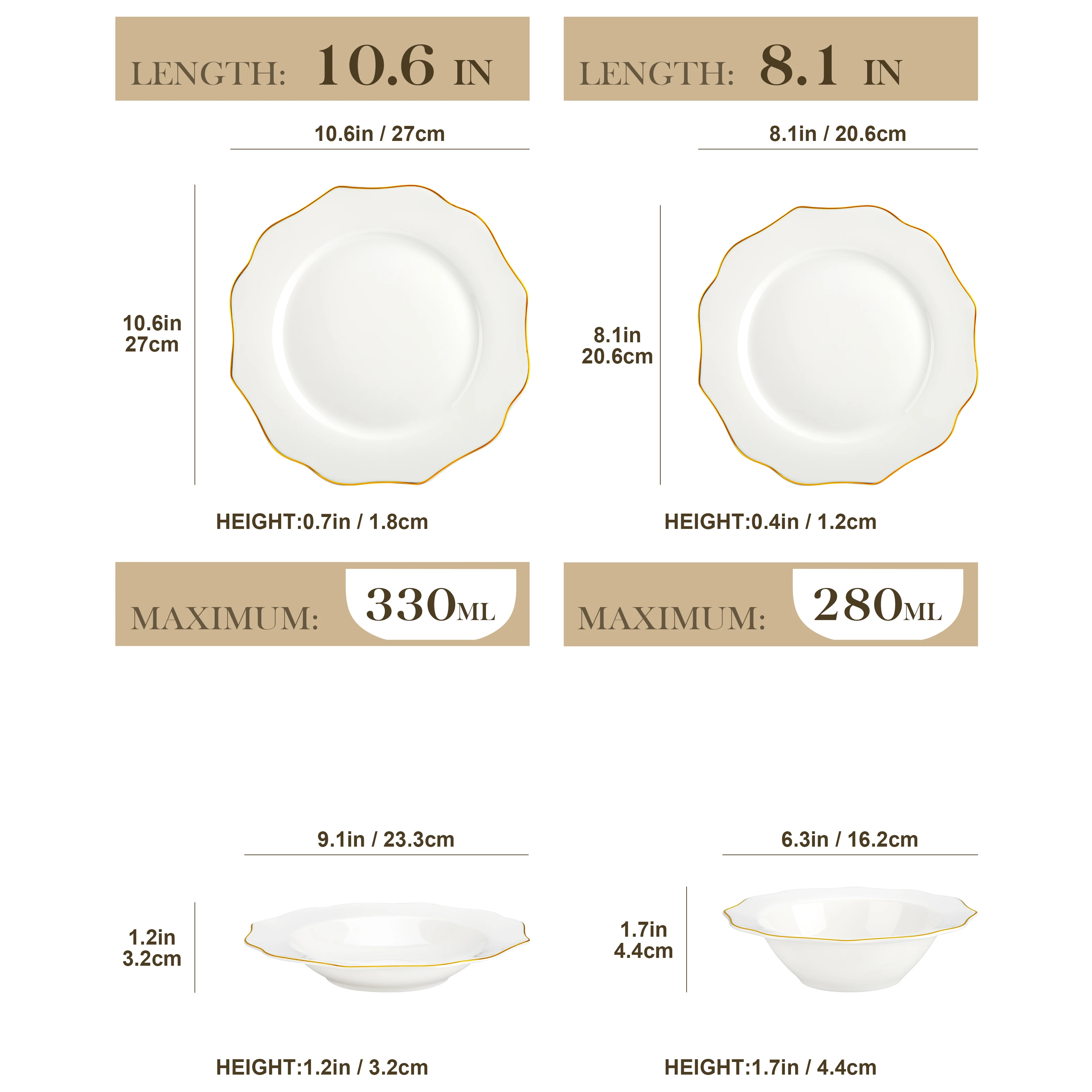 MALACASA LOTUS 16/32-PIECE Nordic European White Porcelain Tableware Set with Bowl,Dinner&Dessert&Soup Plate Set for 4/8