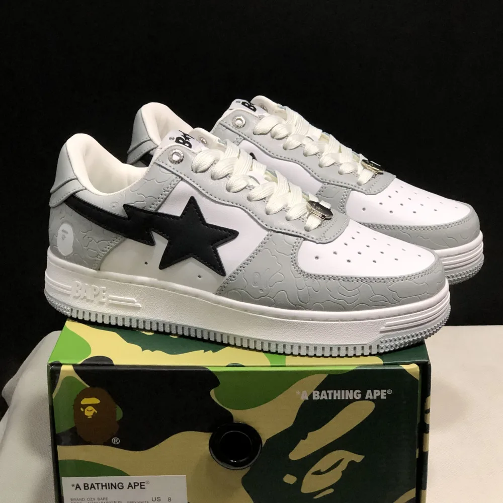 أحذية تزلج أصلية للرجال والنساء من Bape Sta Classics أحذية تزلج خارجية كاجوال من Bapesta Vibe Air أحذية رياضية عالية الجودة للمشي