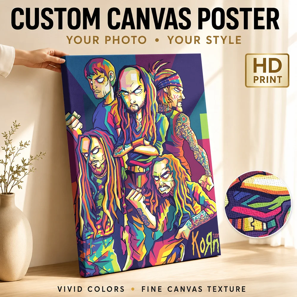 Suicide Silence WPAP Art Framed Canvas Print Poster Custom Modern Aesthetic Wall Art for Bedroom Decor Ready to Hang Home Gift