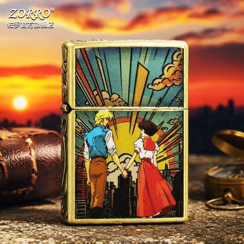 ZORRO ZK Full Range of Practical Kerosenes Windproof Retro Tangcao Lighters Creative High-value Gifts Valentine's Day Gifts