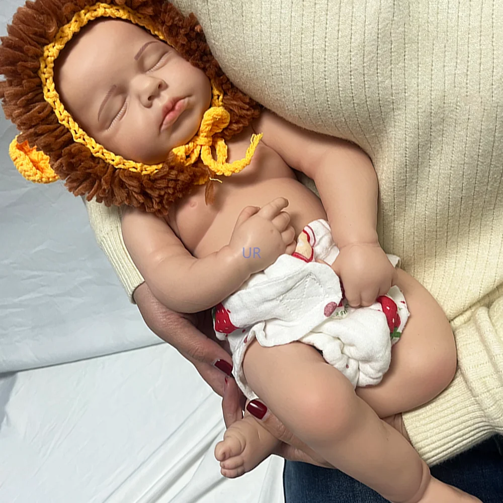 100% 전신 실리콘 아기 루루 귀여운 아름다운 페인트 부드러운 가짜 실물 같은 소년 소녀 인형, 어린이 크리스마스 선물, 20 인치