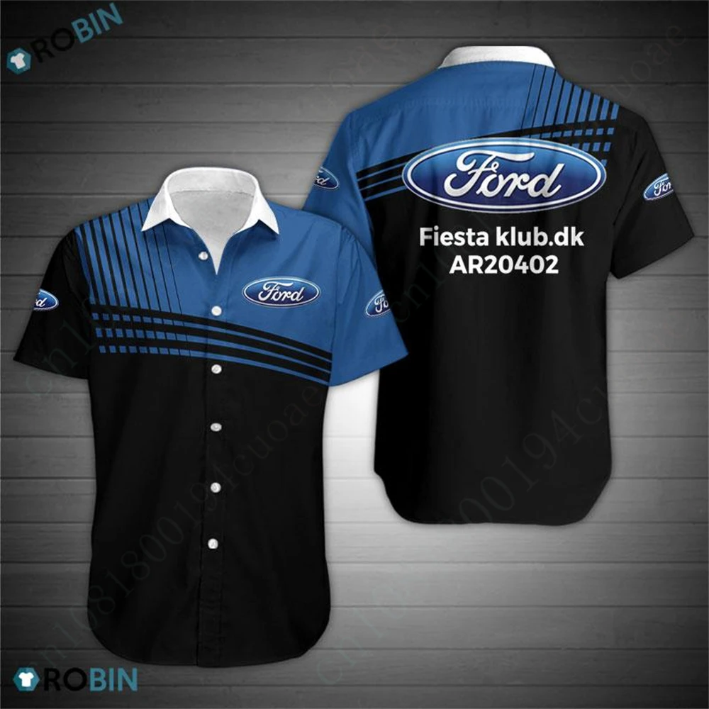 Ford Clothing Unisex Polo Shirts And Blouses Anime Golf Wear Harajuku Tee Quick Drying Short Sleeve Casual T Shirt For Men