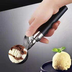 Premium Ice Cream Scoop Stainless Steel Trigger Spoon Frozen Yogurt Gelatos Sundaes Scoop Kitchen Accessories Ice Cream Spoon