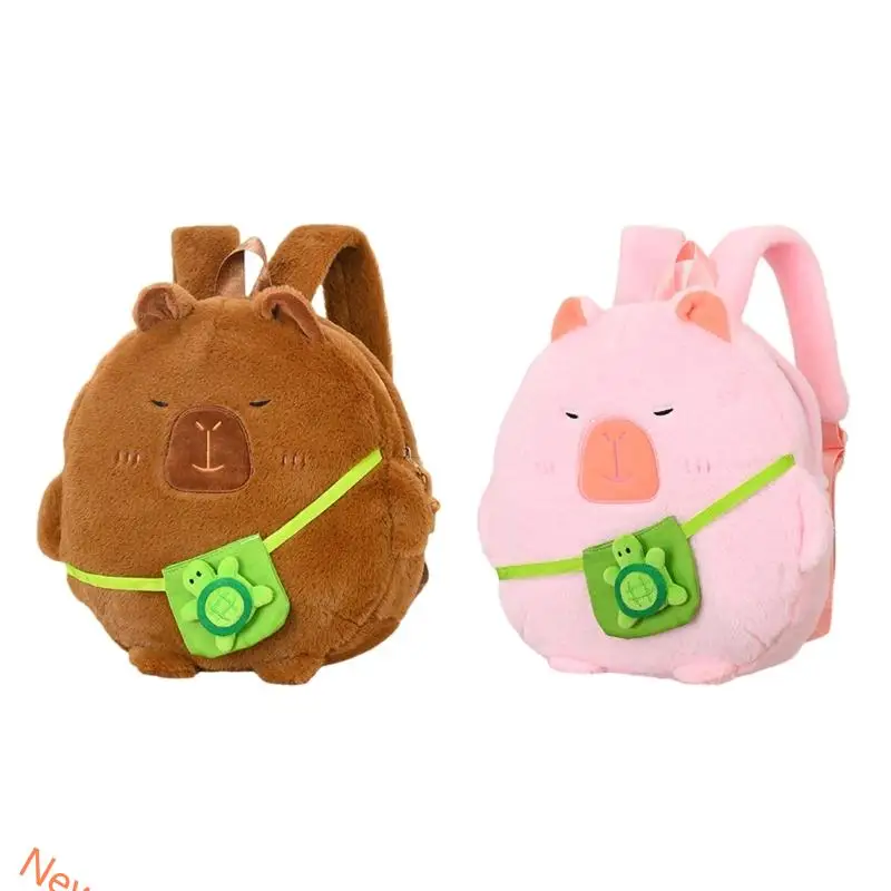 

Плюшевый рюкзак Capybara для женщин Travel Sack Большой сумочка Daypack