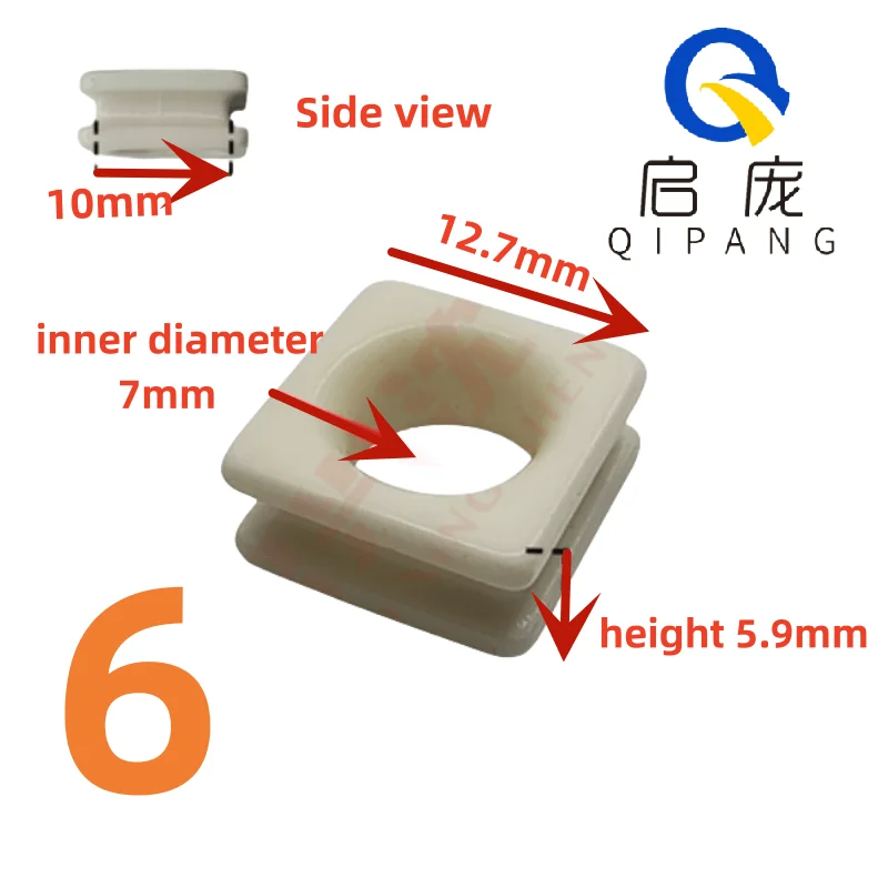 10 шт. Qipang износостойкие керамические медные текстильные керамические бусины фарфоровые проушины для текстильной машины