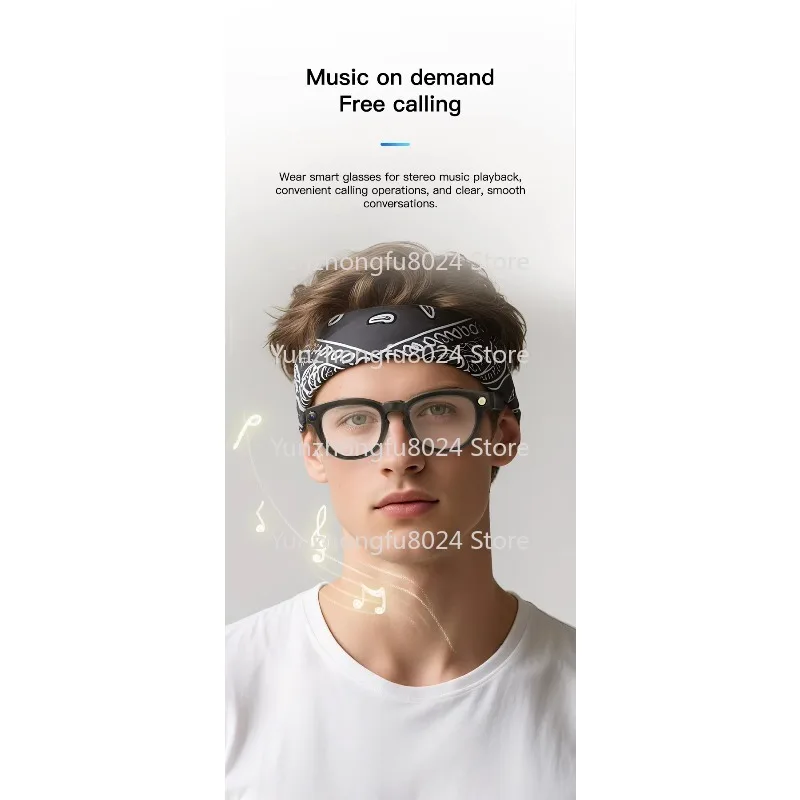 نظارات Q8 الذكية مع كاميرا AI نظارات الذكاء الاصطناعي يمكن ارتداؤها