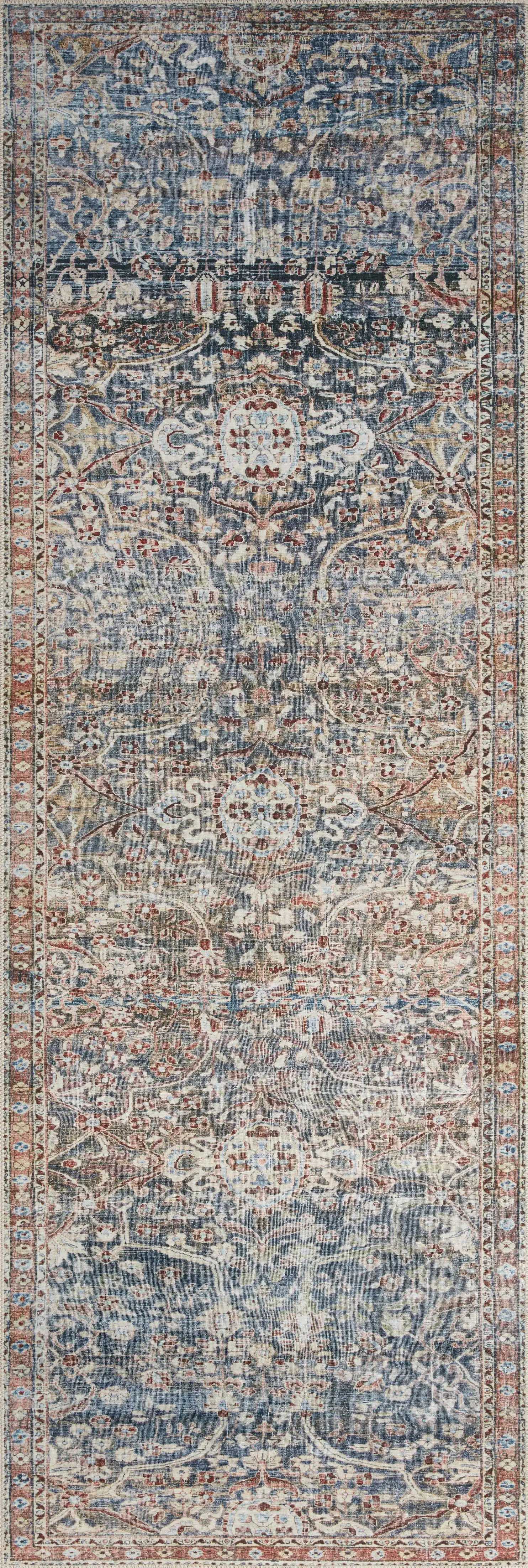 Jules Denim/Spice 2'-6 x 7'-6 Area Rug