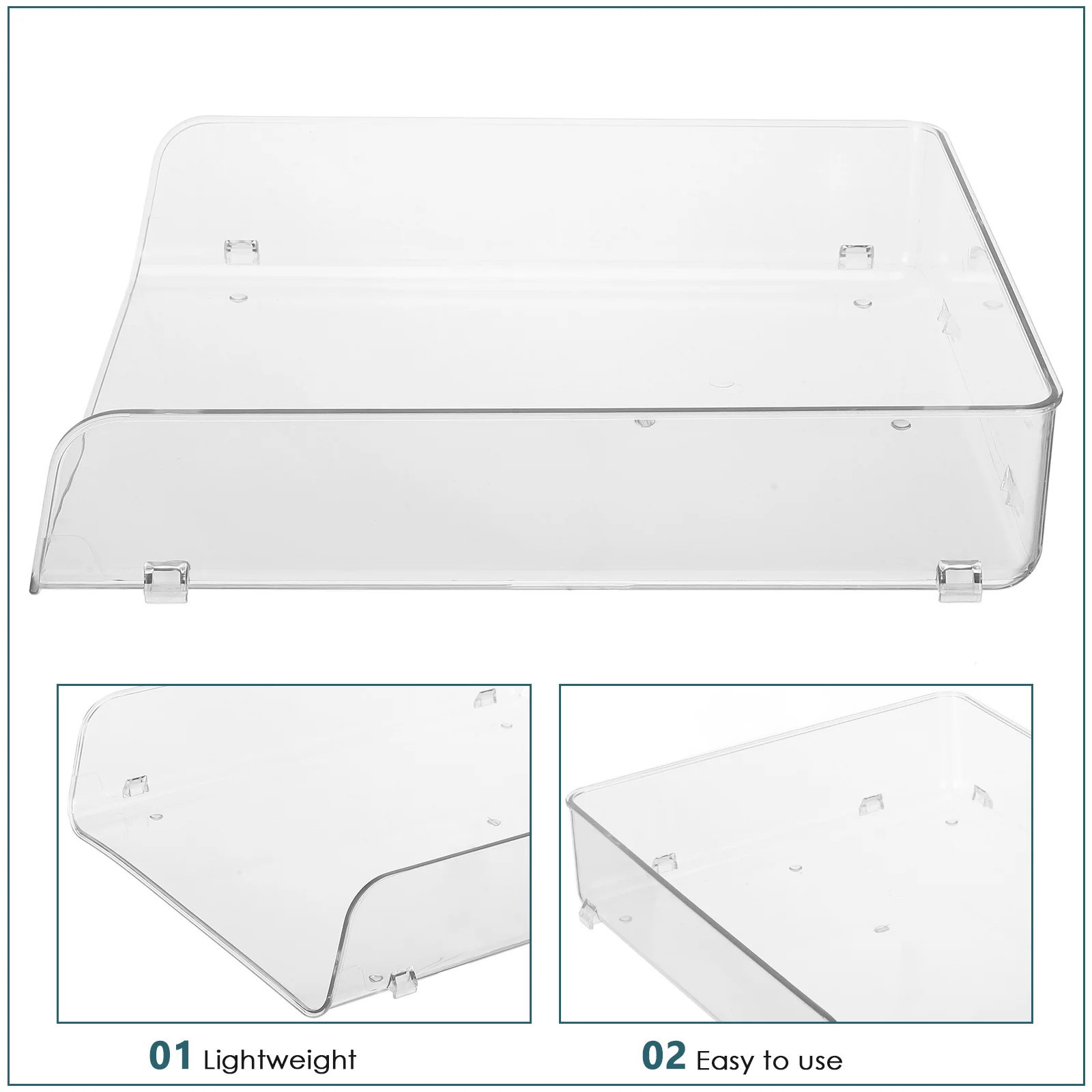 

Stackable File Desktop Organizer Pet Material Multifunctional Sundries Storage Box For Home Use Classroom Paper Trays Desktop