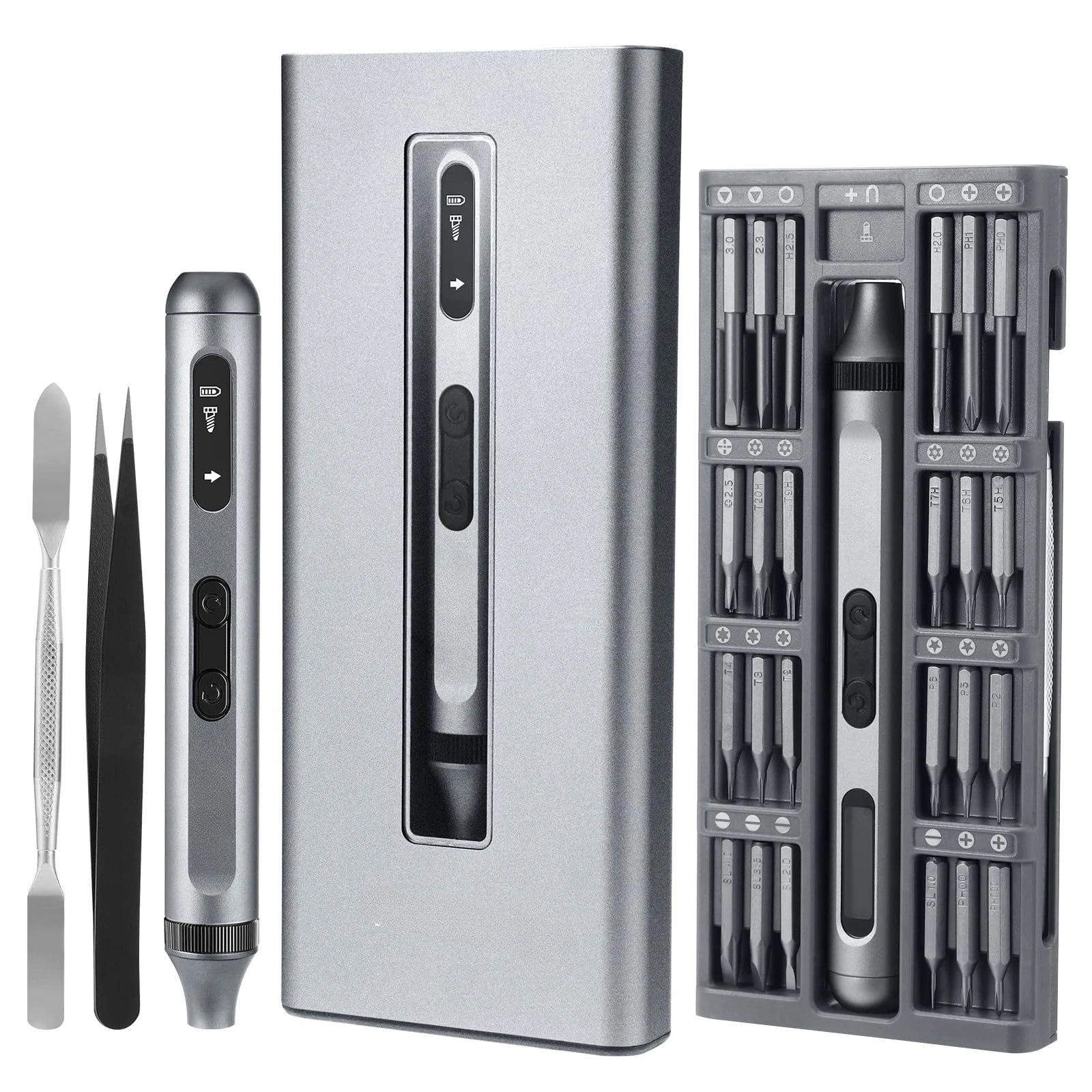 

Precision Screwdriver Set 52 in 1 Cordless Power Precision Screwdriver with 48 Magnetic Bits for Phones Laptops repair