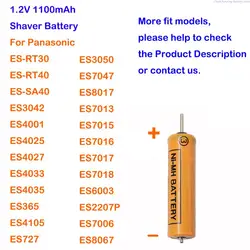 ALLCCX 1100mAh Shaver Battery for Panasonic ER504 ER508 ER5204 ER5205 ER5208 ER5210 ES7026 ES7027 ES4033 ES4035 ES4036 ES-RW30