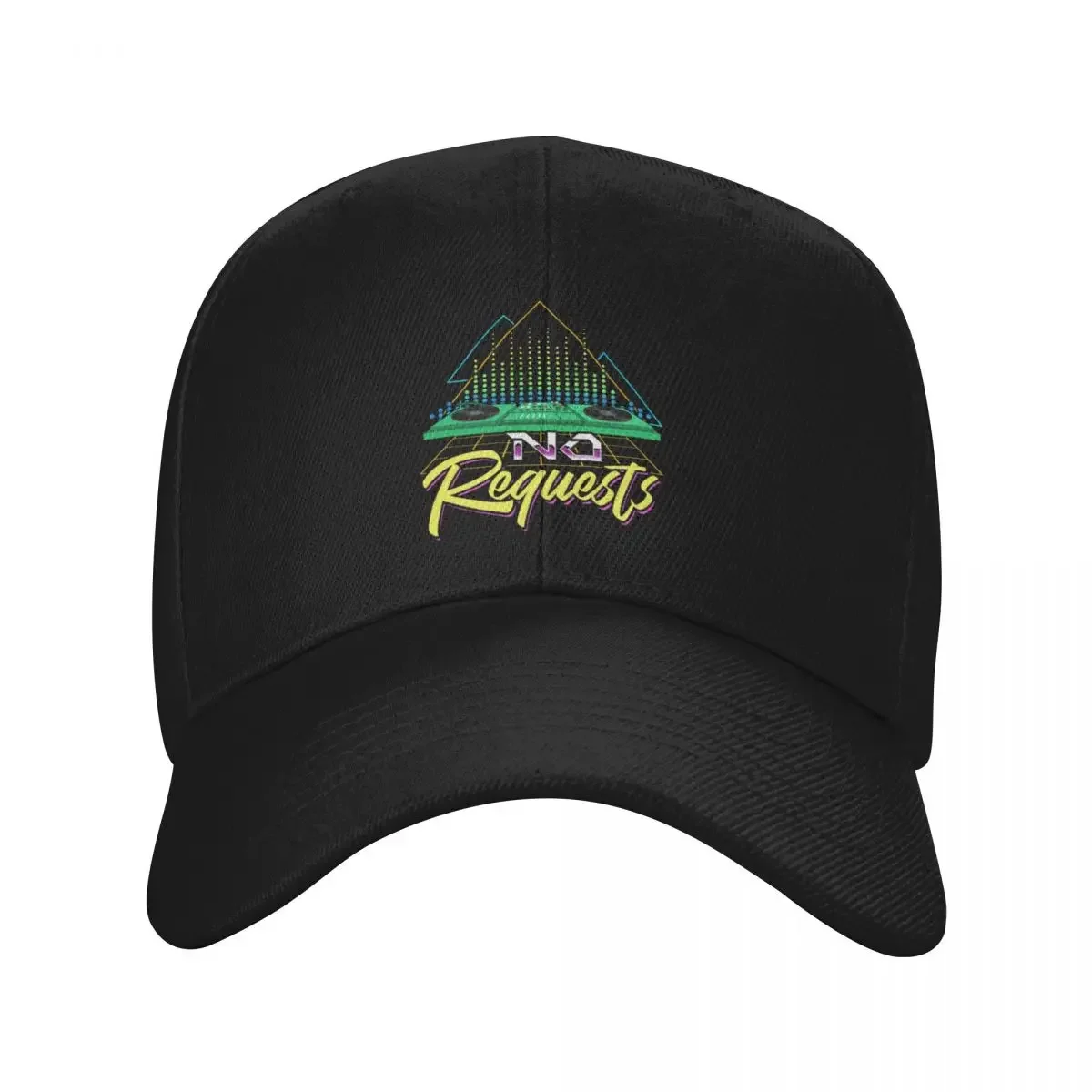 DJ - No Requests Baseball Cap Golf Funny hats Female Men's