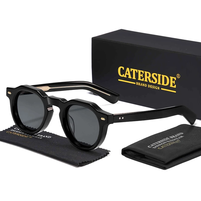 CATERSIDE Acetat-Sonnenbrille für Herren, polarisiert, kleiner Rahmen, hochwertige Sonnenbrille für Damen, Party, Reisen, Outdoor-Brille – Detail 8