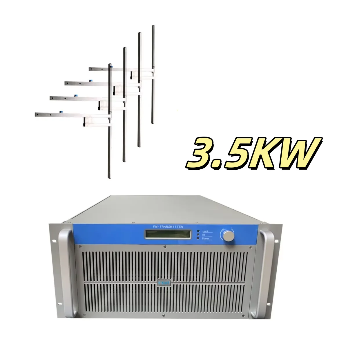 

3500W FM Broadcast Transmitter+4-Bay Antenna Total 2 Equipments