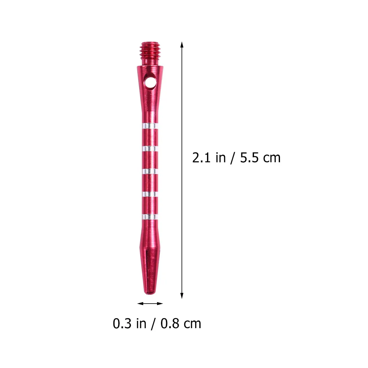 20Pcs Shafts Aluminium Alloy Standard 2Ba Screw Thread Front Loaded Weight Balance Steel Tips Accessories
