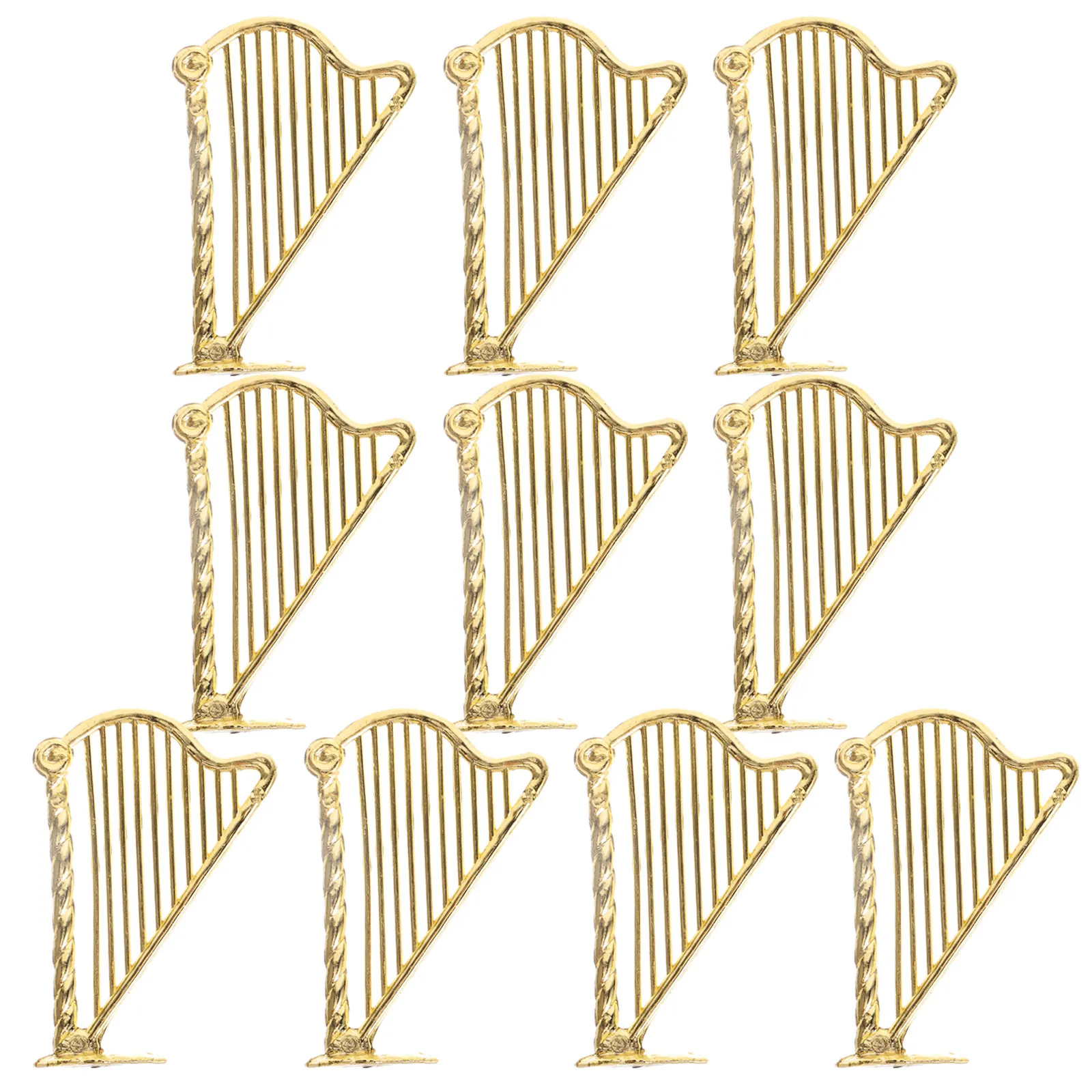 10 Pezzi Miniature di Arpe, De - Musical Instrument Xmas Ornaments recensione e prezzo