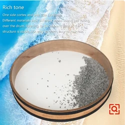 ﻿﻿ M MBAT16/18/20/22 Inch Sea Drum Waves Sound Oceans Drum Sea Waves Sound Drum Wood Shells Handheld Children's Toys