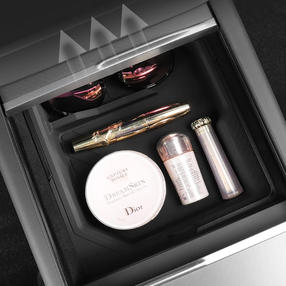 TESY Für Tesla Model Y Premium Performance Juniper Launch Center Konsolen-Aufbewahrungsbox Oberes & Unteres Silikon-Pad – Detail 20