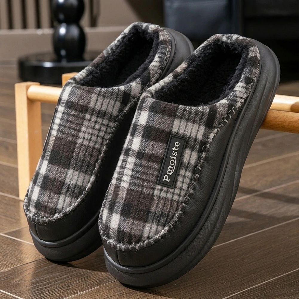 Sewing House - Wide last men's arch support slippers,