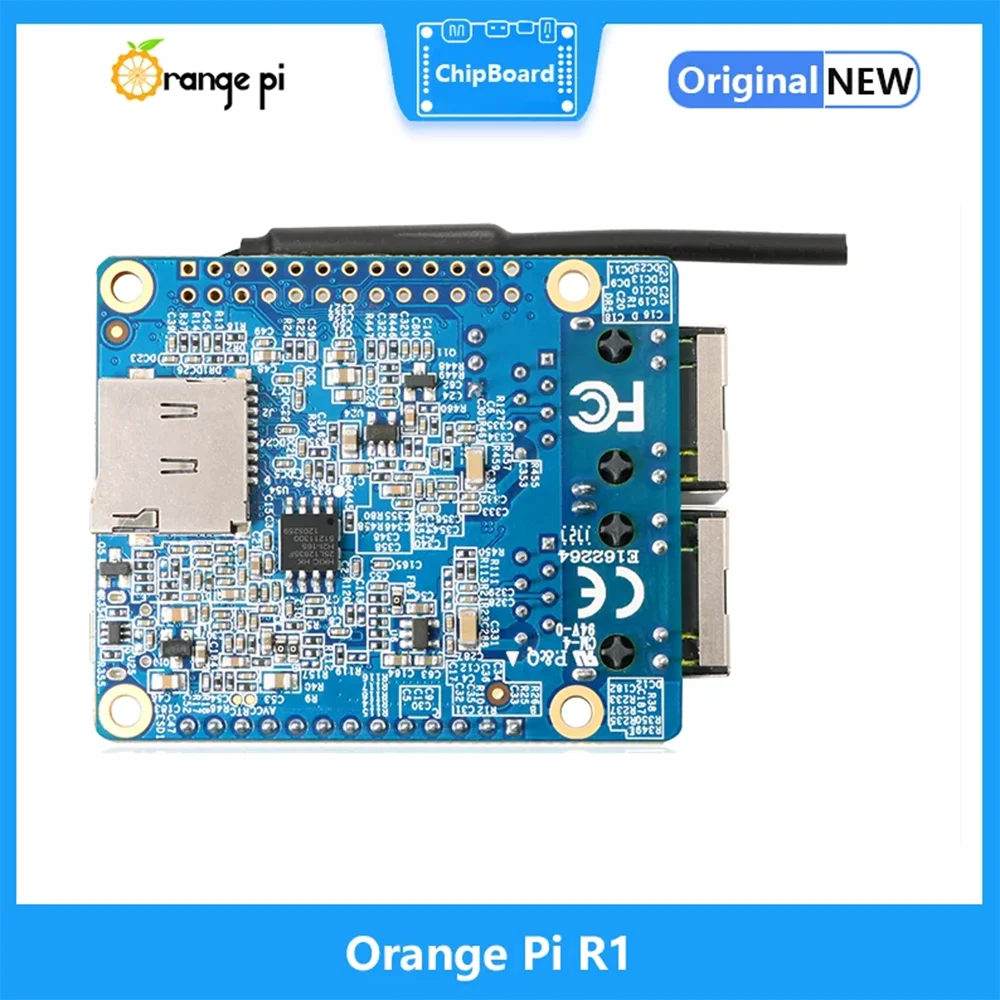 Orange Pi R1 Development board 512MB H3 Quad Core Cortex-A7 Open-Source Board, Support Dual network ports onboard Wifi