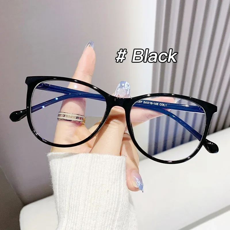 

2025 New Fashion Glasses for Women Retro Transparent Glasses Anti Blue Light Eyeglass Frame Luxury Brand Design Lentes Mujer 안경