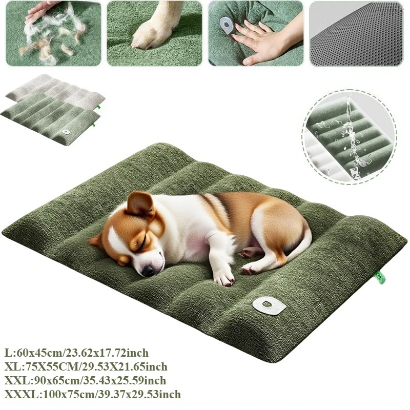 

Soft Pet Dog Bed Warm Dog Sleeping Mat Waterproof and Scratch-resistant Detachable Cat Puppy Mat for Large Dogs Dog Accessories