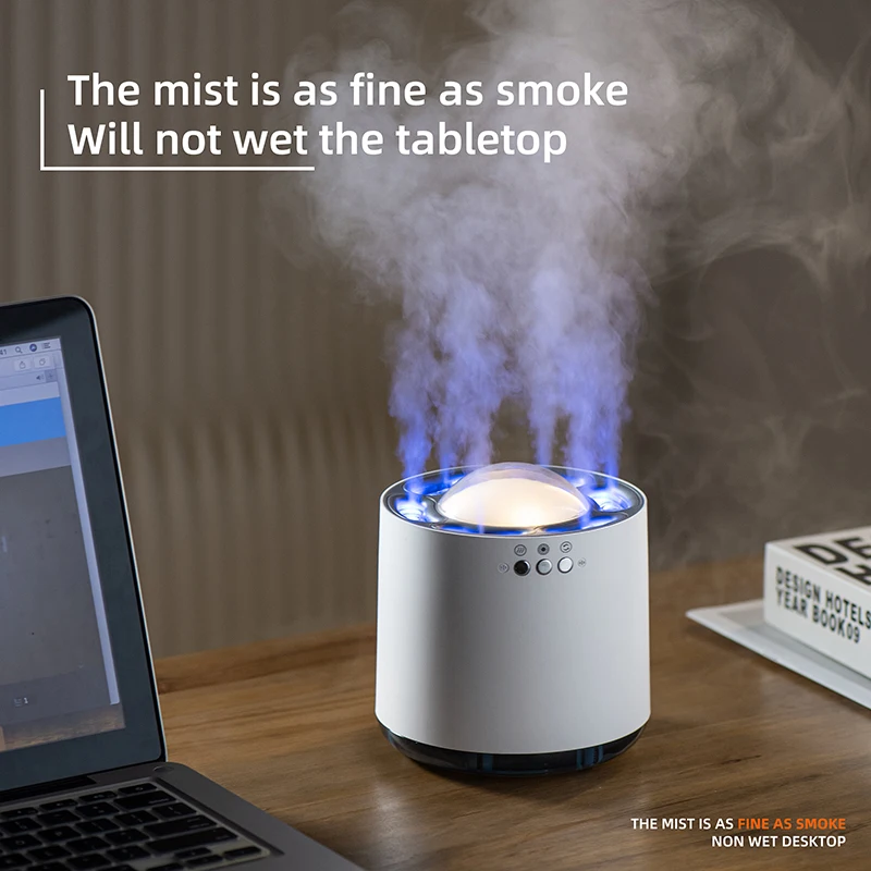 Xiaomi Creative Dynamic Mist Air Humidifier with Colorful LED Light Home Room Heavy Fog 6 Nozzles Ultrasonic USB Aroma Diffuser