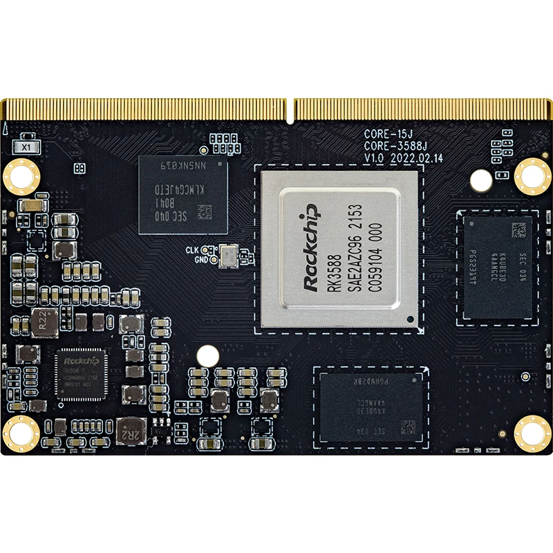 Smartfly Core-3588J Scheda centrale AI 8K RockChip RK3588 8 core 64 bit 8nm Cortex-A76 NPU 6Tops SBC Supporta Android 12.0 Linux