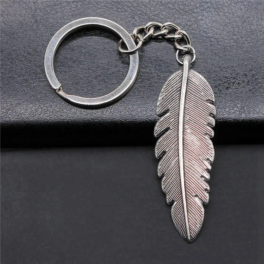 28mm Ring Size Pendant Angel Wings Feather Jewellery Making Supplies New In Keychains Diy