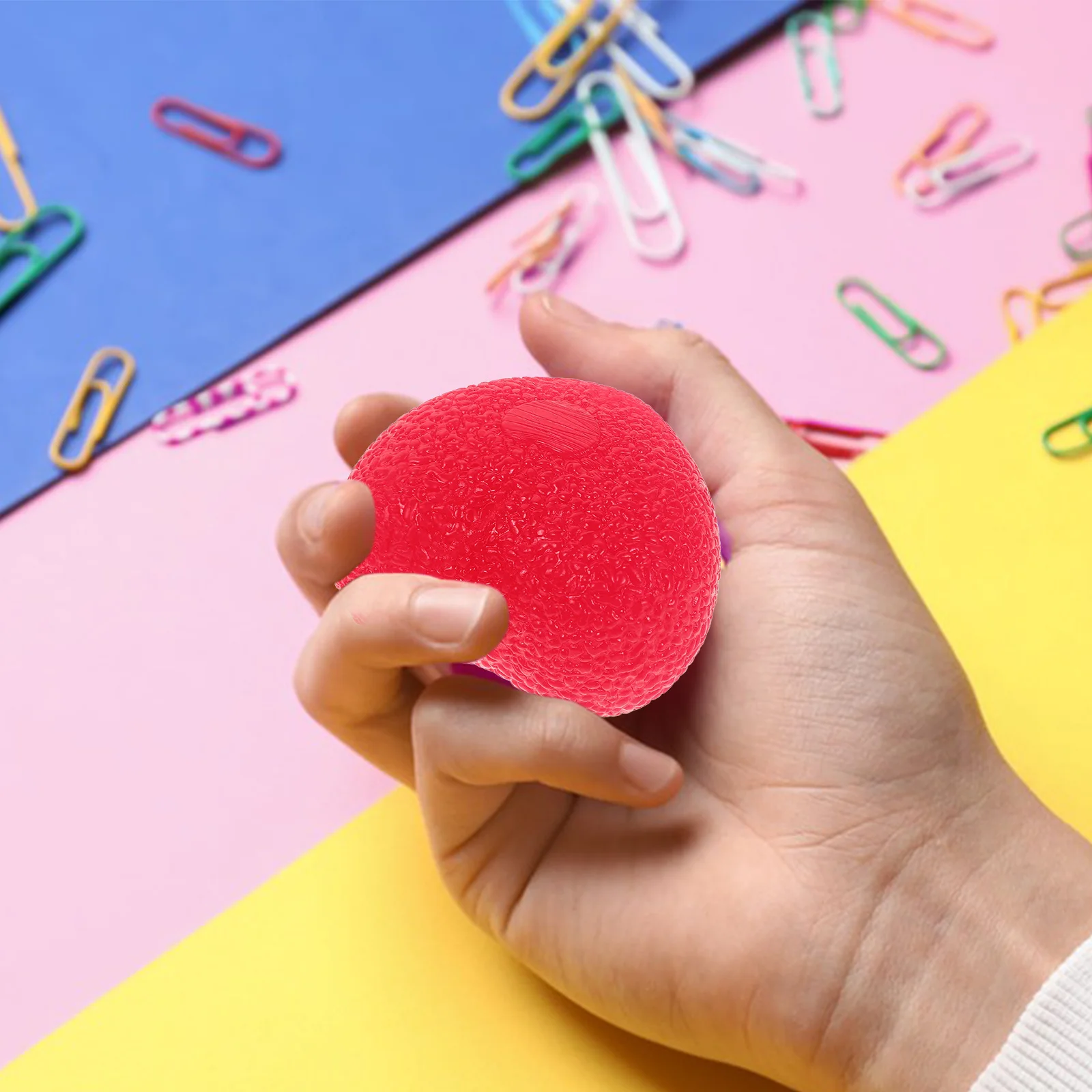 

4pcs Hand Grip Strength Ball Heart Shape Ergonomic Tpr Squeeze For Hand Exercising Strengthen Fingers Wrist Workout Portable