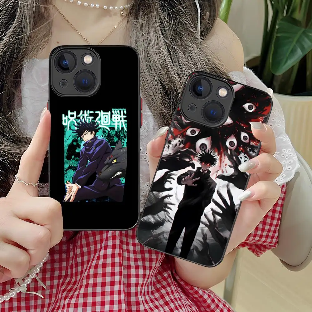 

Jujutsu Kaisen Megumi Mobile Phone Case for iPhone 17 16 15 14 13 12 11 X XR XS 8 7 Air Pro Max Plus Mini Silicone Cover