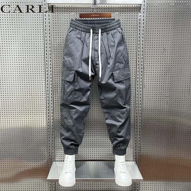 Lente Zomer Cargo Broek Mannen Dunne Sneldrogende Enkellange Harembroek Casual Mannen Mode Losse Streetwear Joggers broek