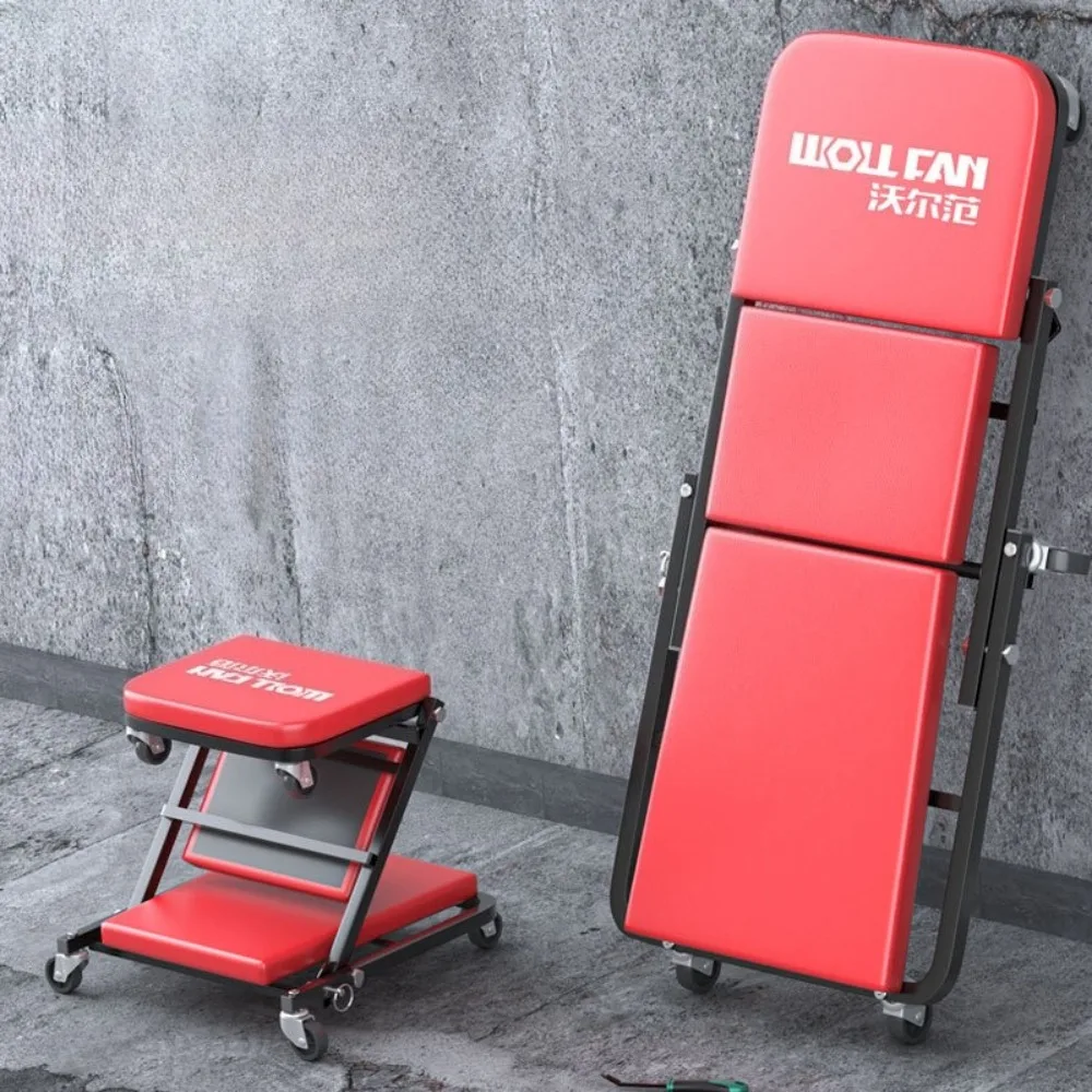 36-inch Thickened Car Repair Reclining Board Smooth Sliding of Universal Wheels Foldable Car Repair Flatbed Seat Durable Tool